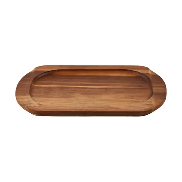 Sottopentola ovale per piastra in acacia - 34,3x16,4 cm - Victoria