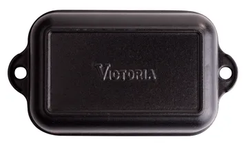 Teglia in ghisa smaltata 12x18 cm - Nero - Victoria