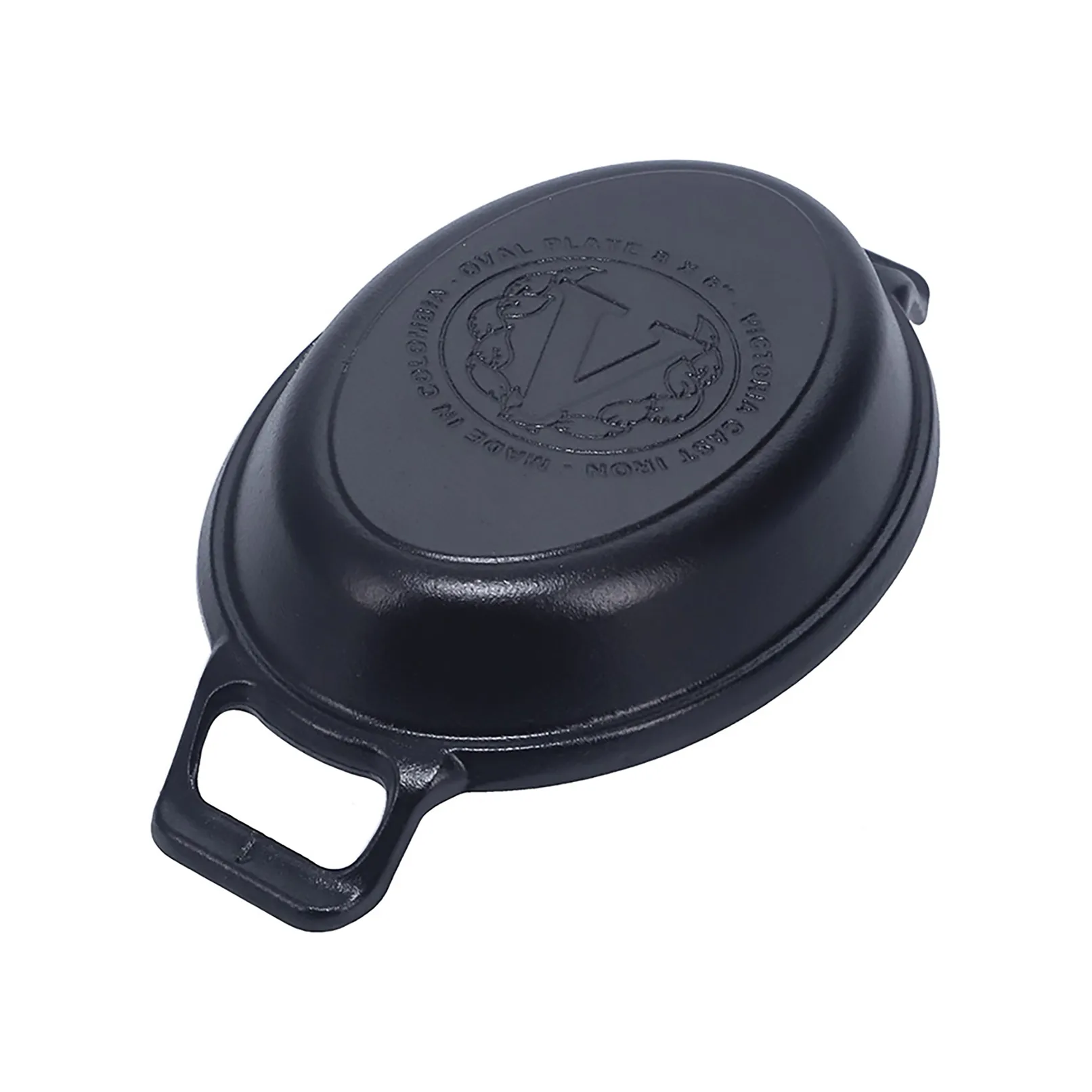 Victoria casseruola ovale in ghisa pre-seasoned, 27,1x15,5 cm Victoria