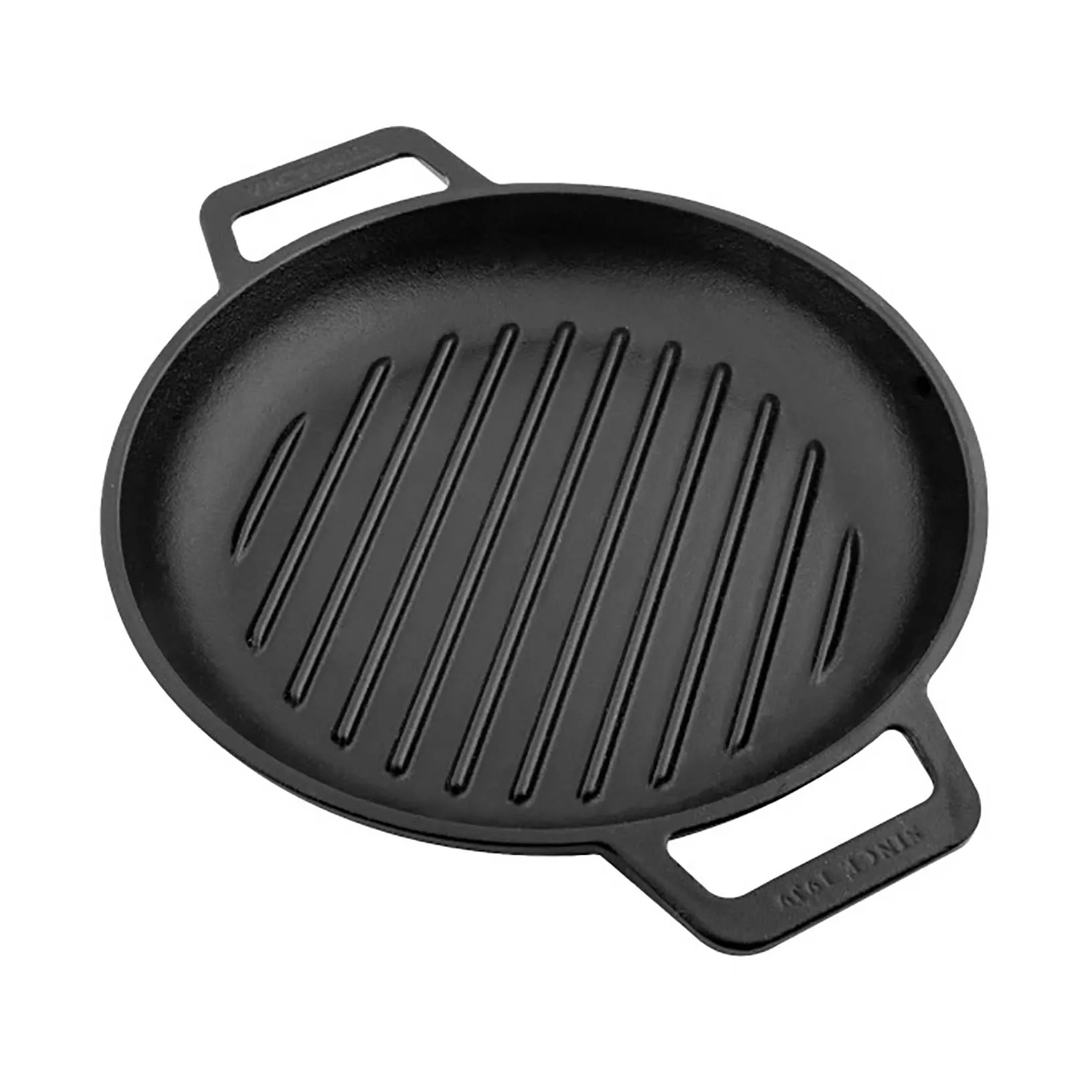 Victoria padella grill in ghisa a due manici smaltata, Ø25 cm Victoria