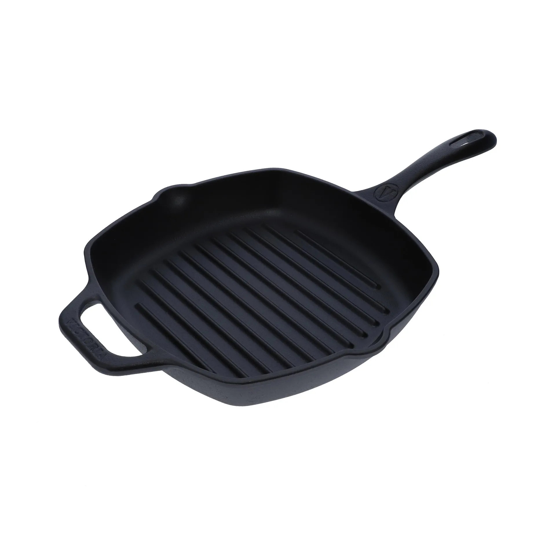 Victoria padella grill quadrata in ghisa smaltata, 44,1x28,4 cm Victoria