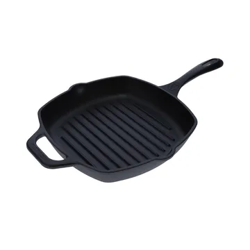 Victoria padella grill quadrata in ghisa smaltata - 44,1x28,4 cm - Victoria
