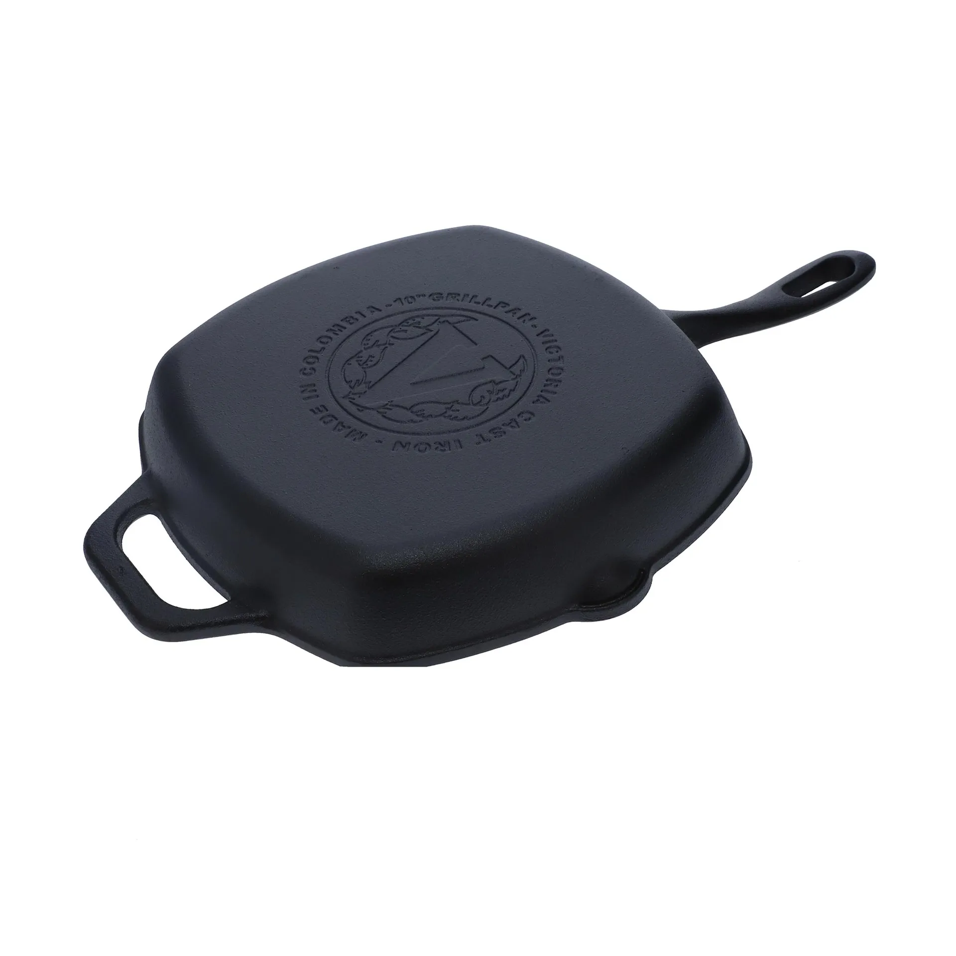 Victoria padella grill quadrata in ghisa smaltata, 44,1x28,4 cm Victoria
