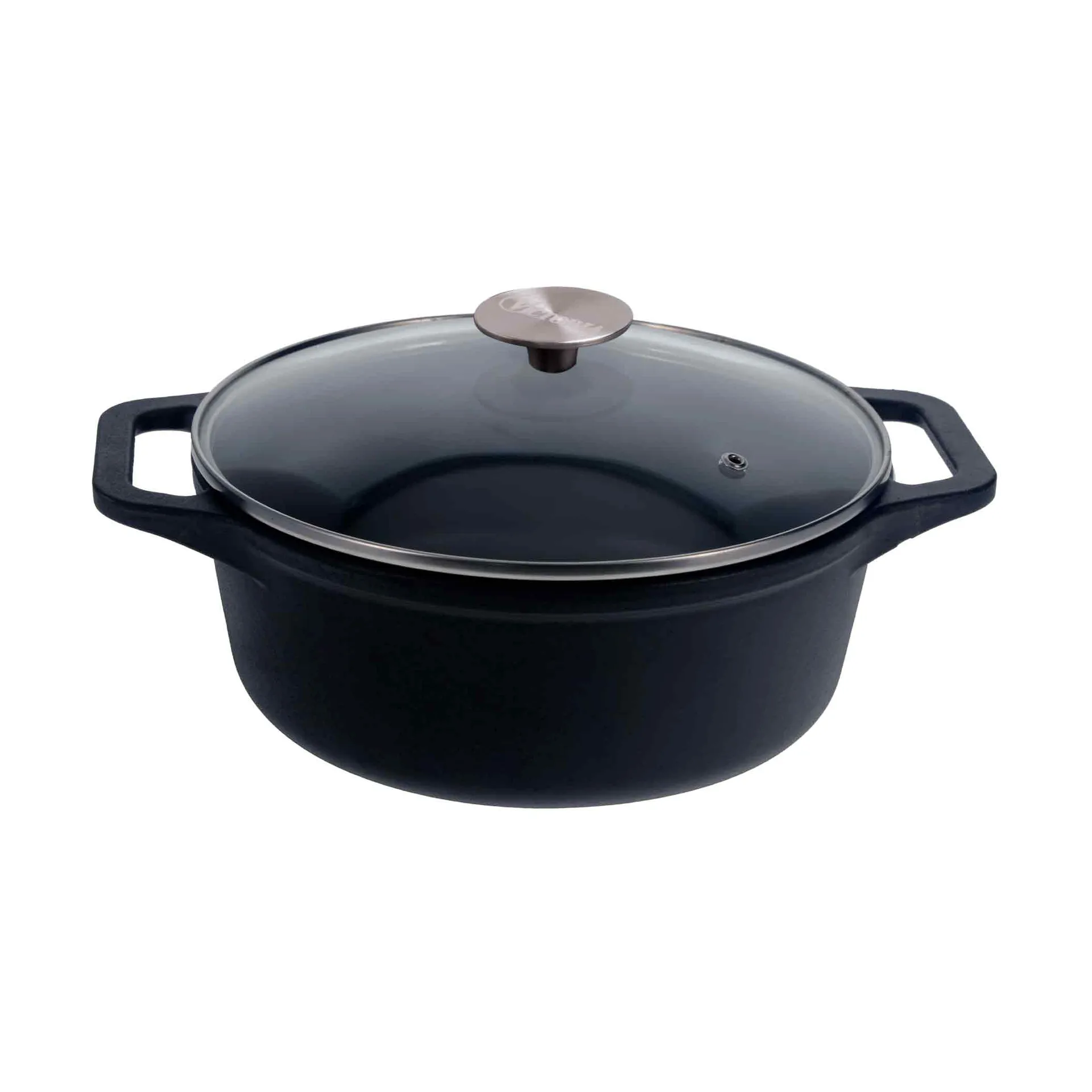Victoria pentola in ghisa con coperchio in vetro enameled, 3,8 L Victoria