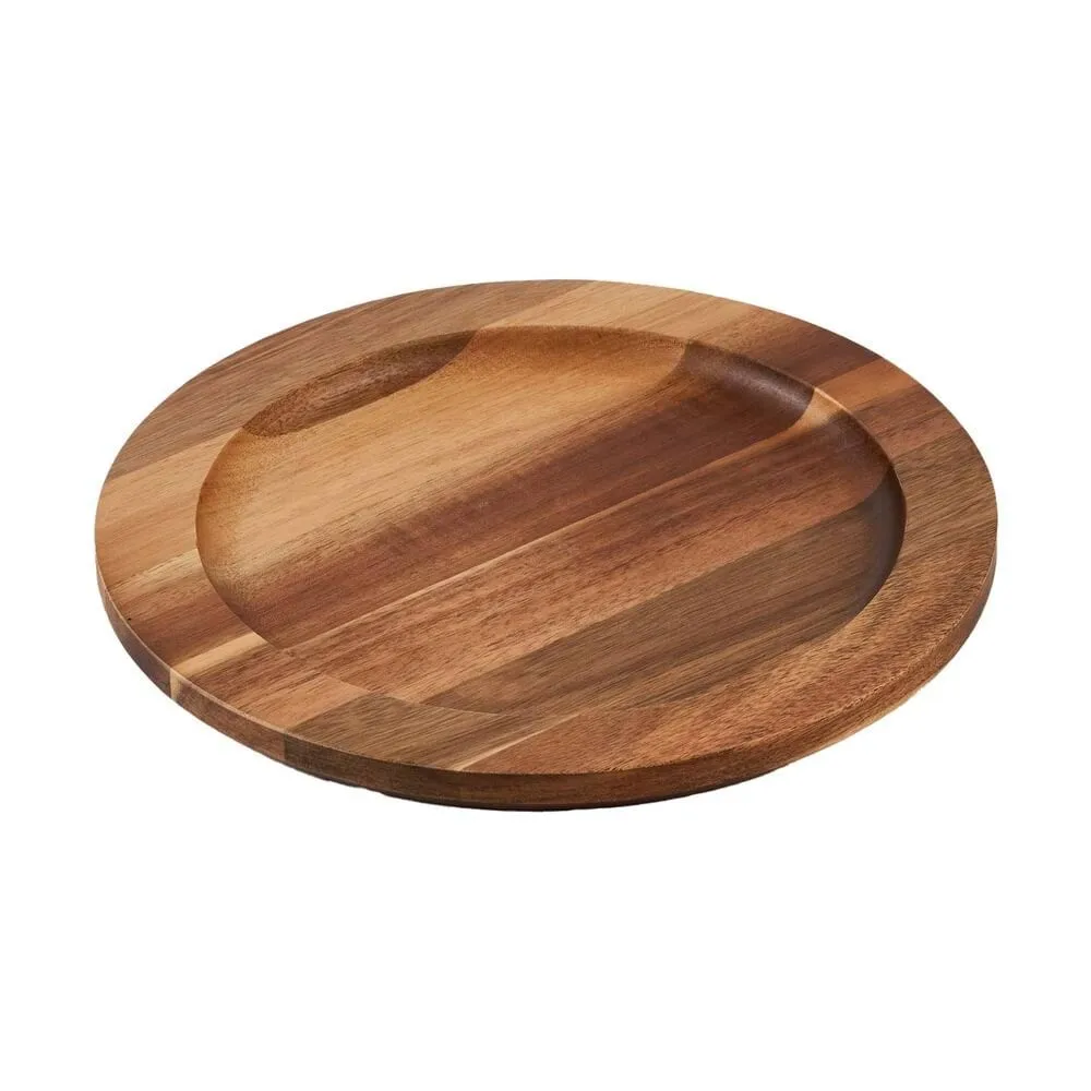 Victoria sottopentola rotondo in legno di acacia, 21,5x16,6 cm Victoria