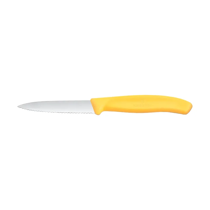 Coltello da paring seghettato Victorinox Swiss Classic 8 cm - Giallo - Victorinox