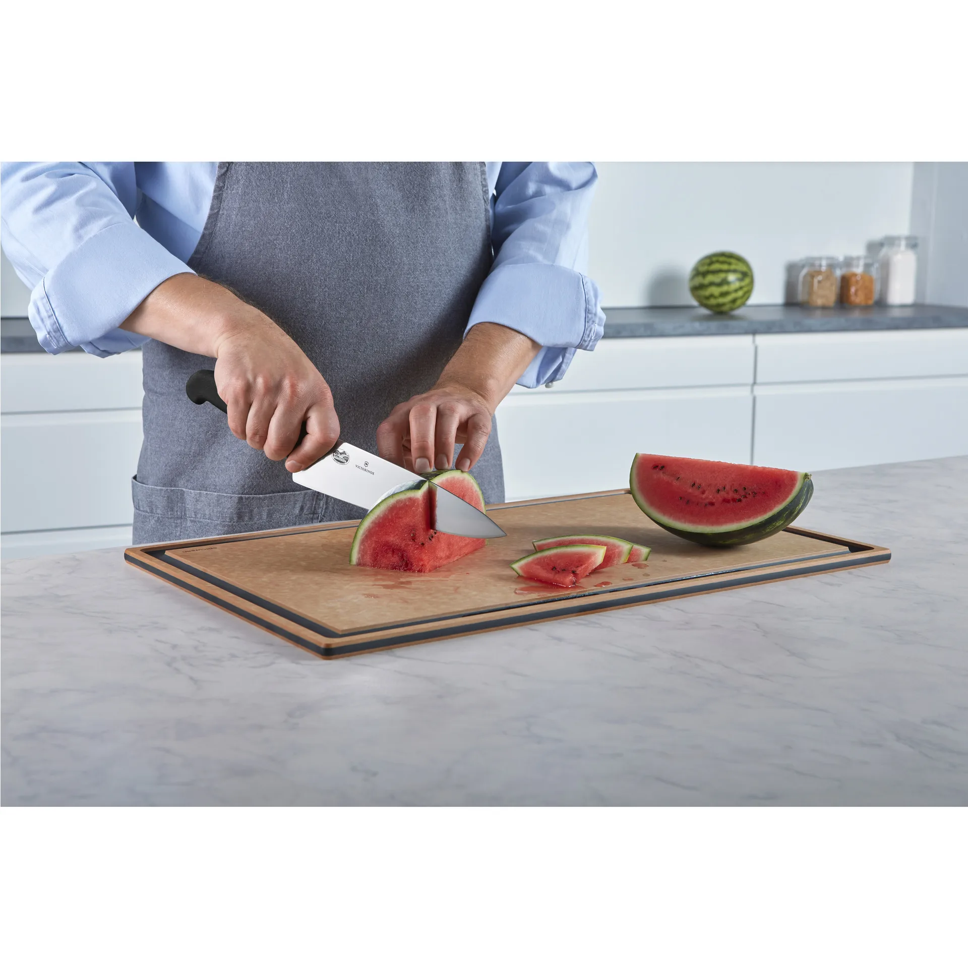 Coltello Fibrox extra largo 20 cm, Acciaio inossidabile Victorinox