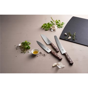 Coltello Santoku in legno 17 cm - Acciaio inossidabile-acero - Victorinox