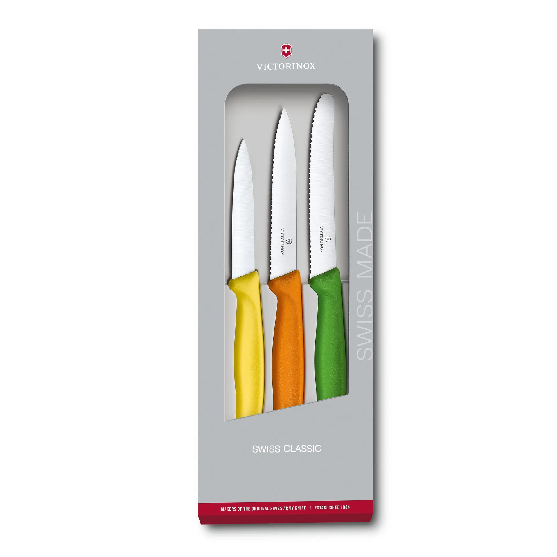 Set di coltelli da cucina Swiss Classic 3 pezzi, Acciaio inossidabile Victorinox