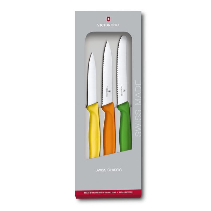 Set di coltelli da cucina Swiss Classic 3 pezzi - Acciaio inossidabile - Victorinox