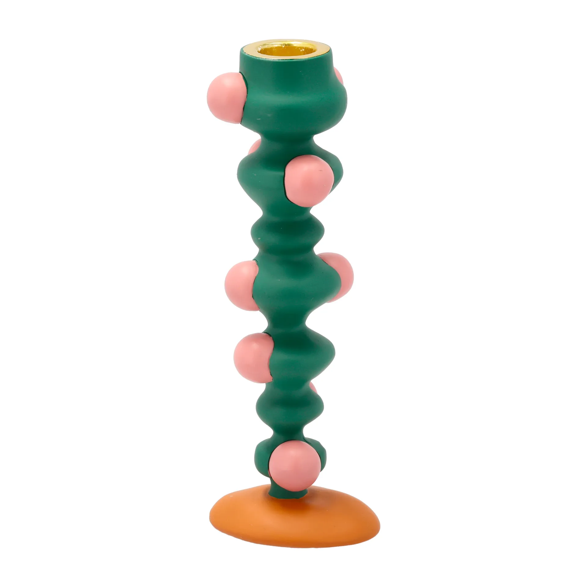 Candeliere Styles a pois 18 cm, Verde, rosa Villa Collection