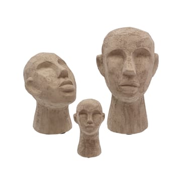 Decorazione Head - Grigio/marrone - piccolo - Villa Collection
