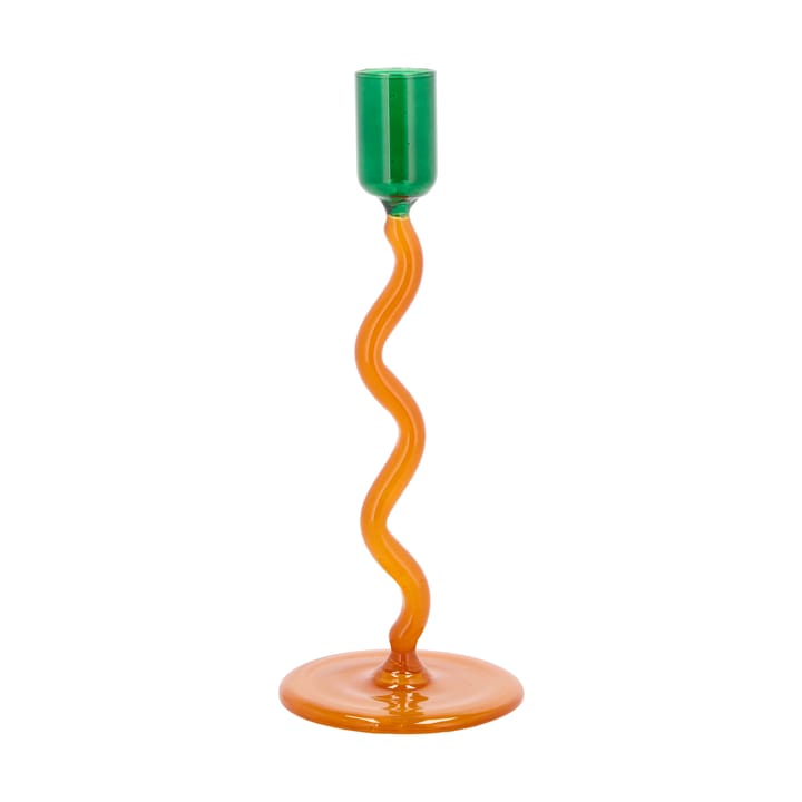 Portacandela Styles 19,6 cm - Green-amber - Villa Collection