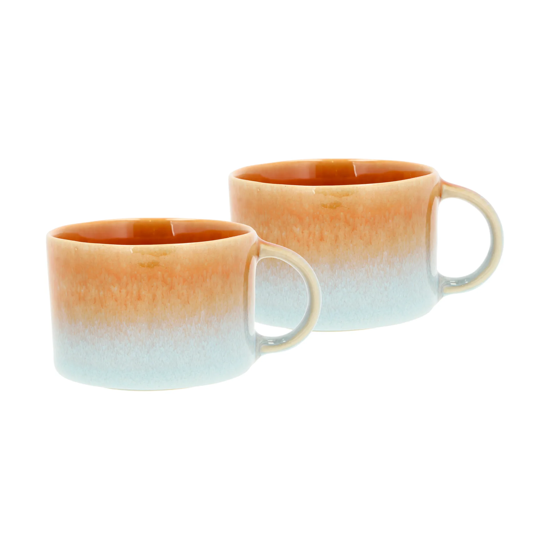 Tazza Styles con manico 16 cl confezione da 2, Blue-amber Villa Collection
