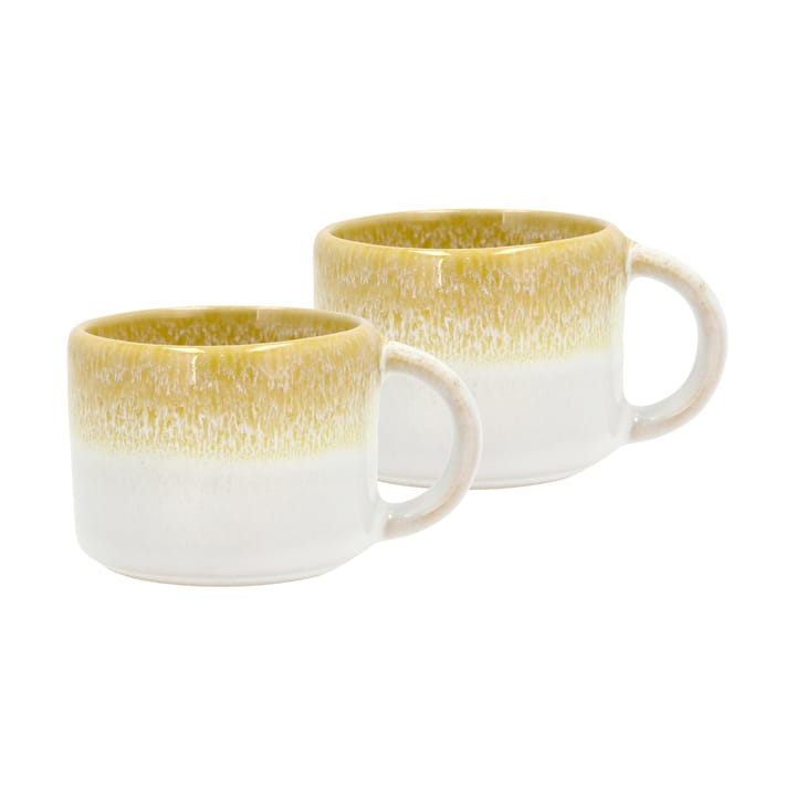 Tazzina da espresso Styles 8 cl confezione da 2 - Yellow-cream white - Villa Collection
