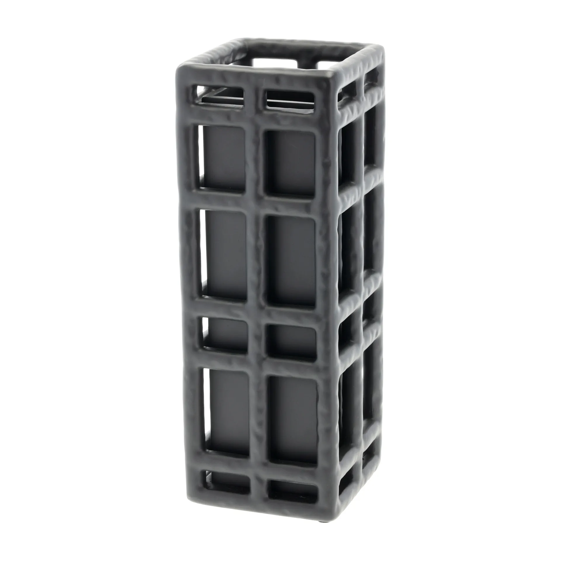 Vaso Lyng 11x11x30 cm, Nero Villa Collection