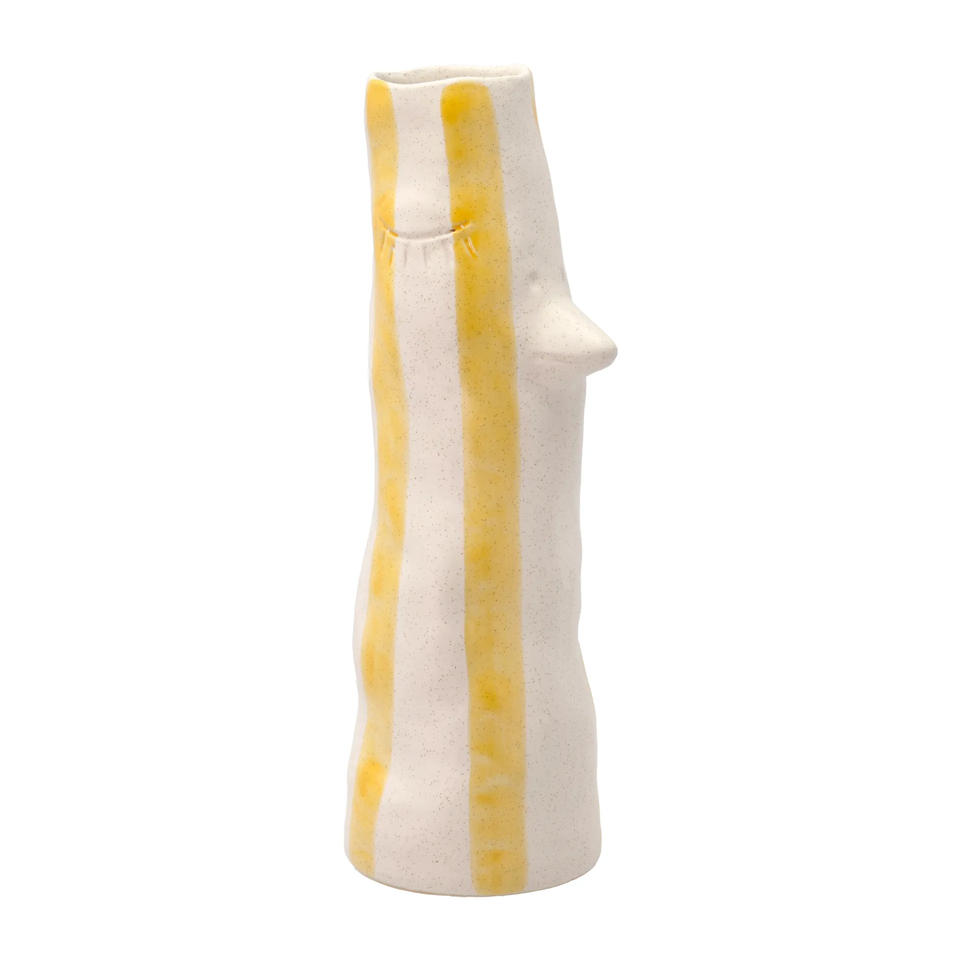 Vaso Styles con becco e ciglia 34 cm, Giallo Villa Collection