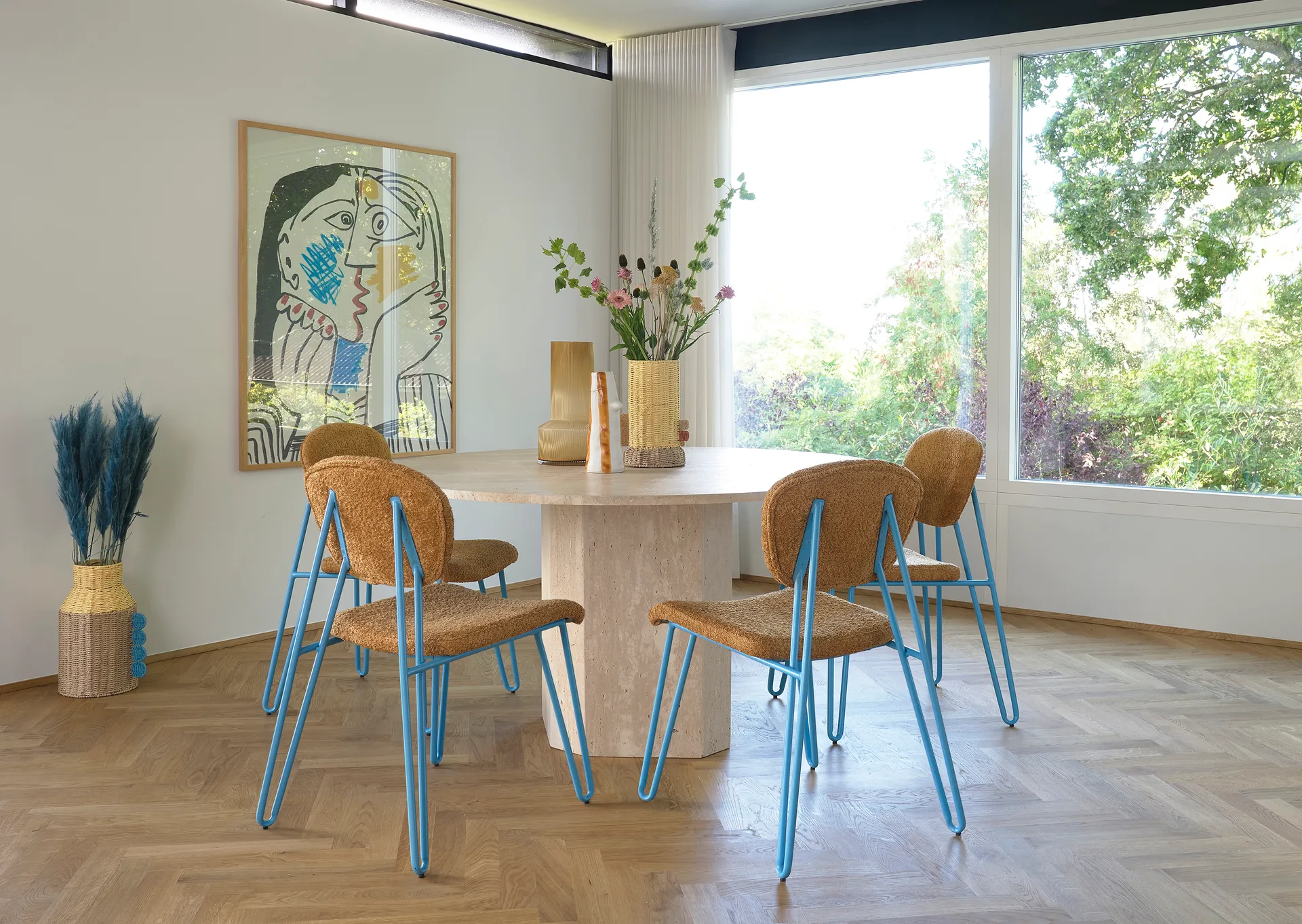 Vaso Styles con becco e ciglia 34 cm, Marrone Villa Collection