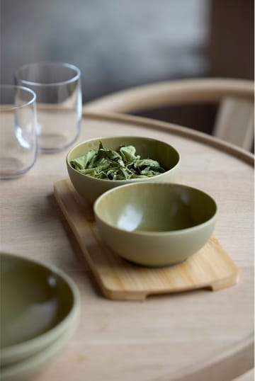 Vassoio in bambù Shoku con 2 ciotole - Pure Green - Villa Collection