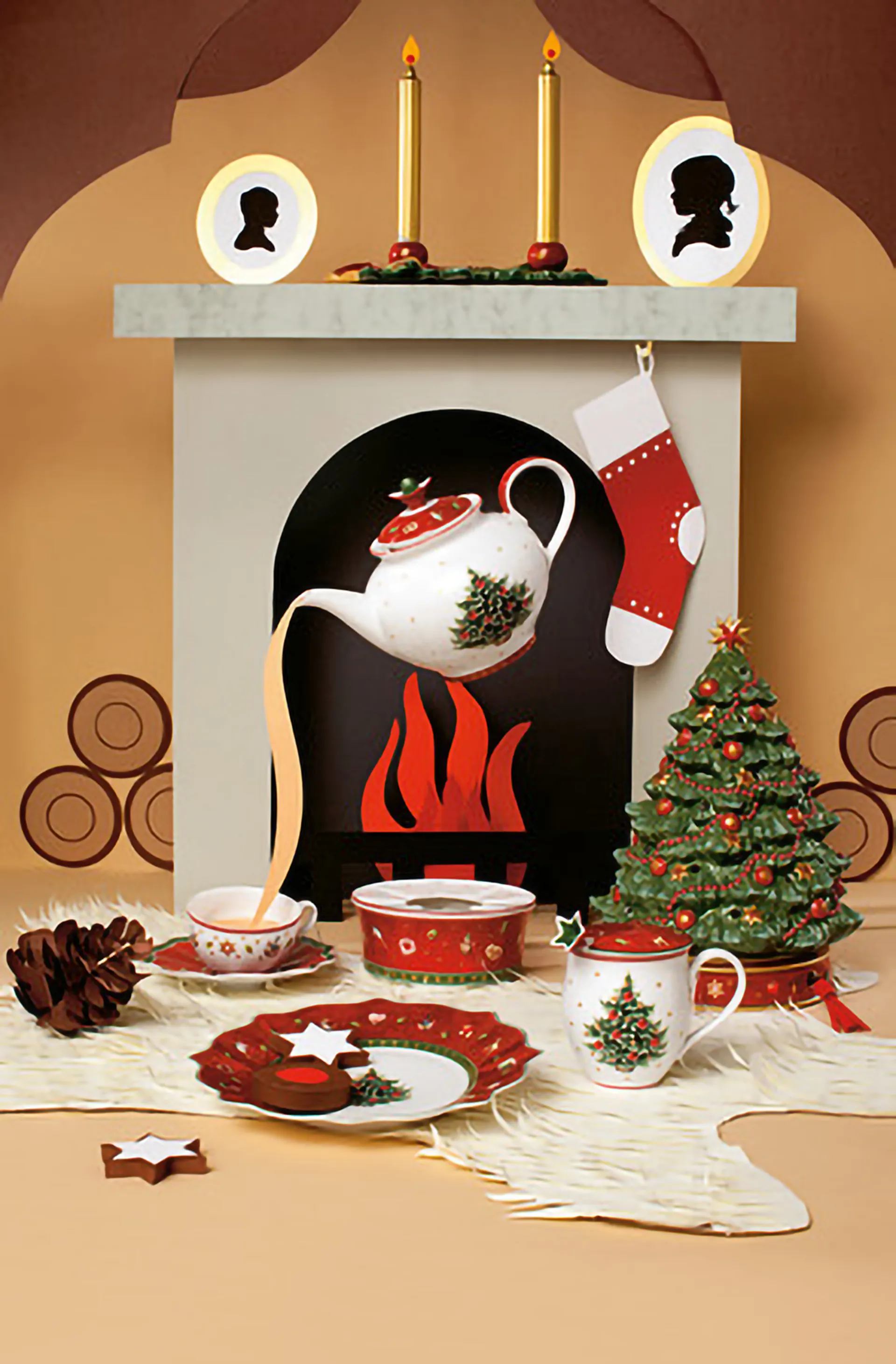Albero di Natale con carillon Toy's Delight , Bianco-rosso Villeroy & Boch