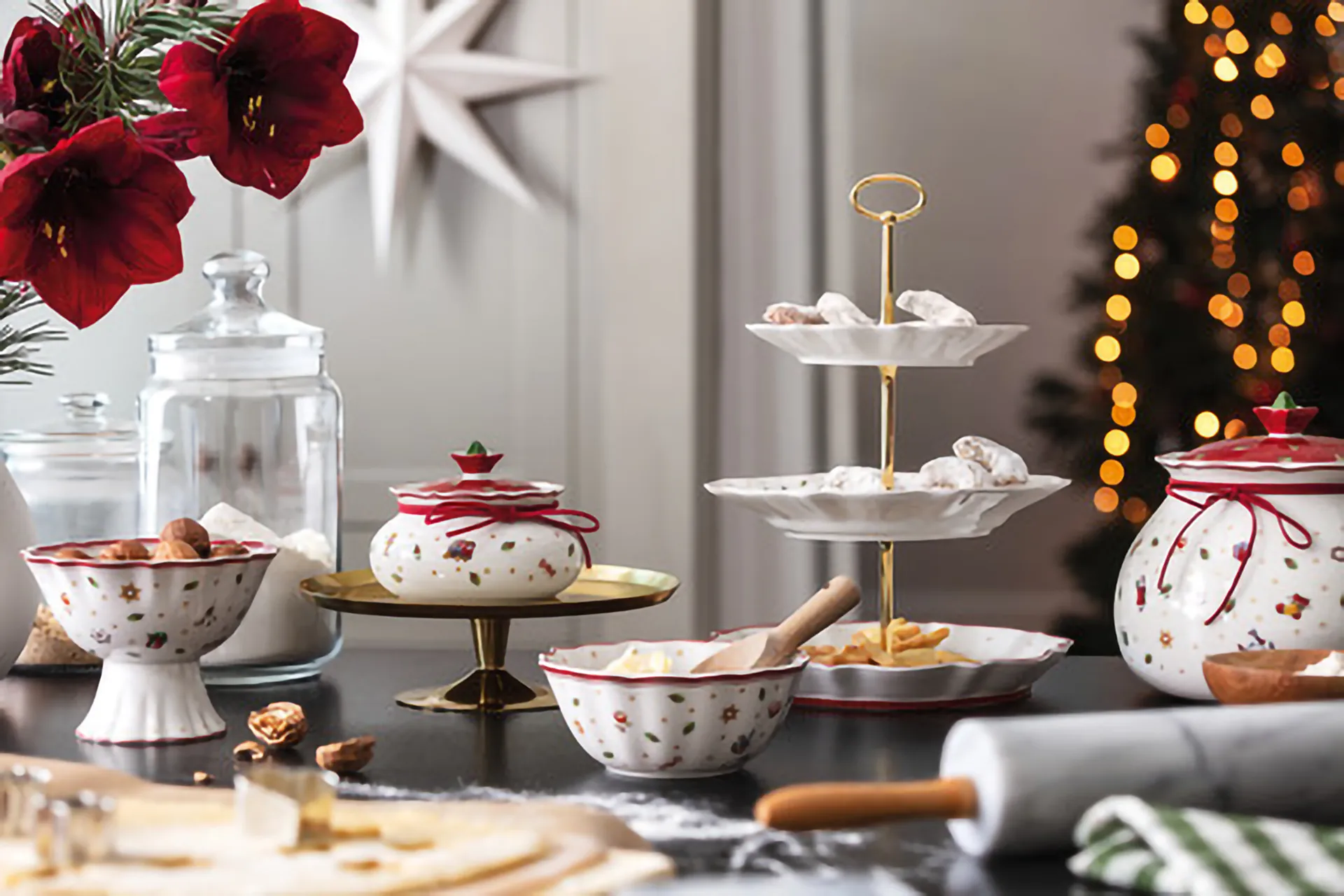 Barattolo con coperchio Toy’s Delight L 3,2 L, Bianco-rosso Villeroy & Boch