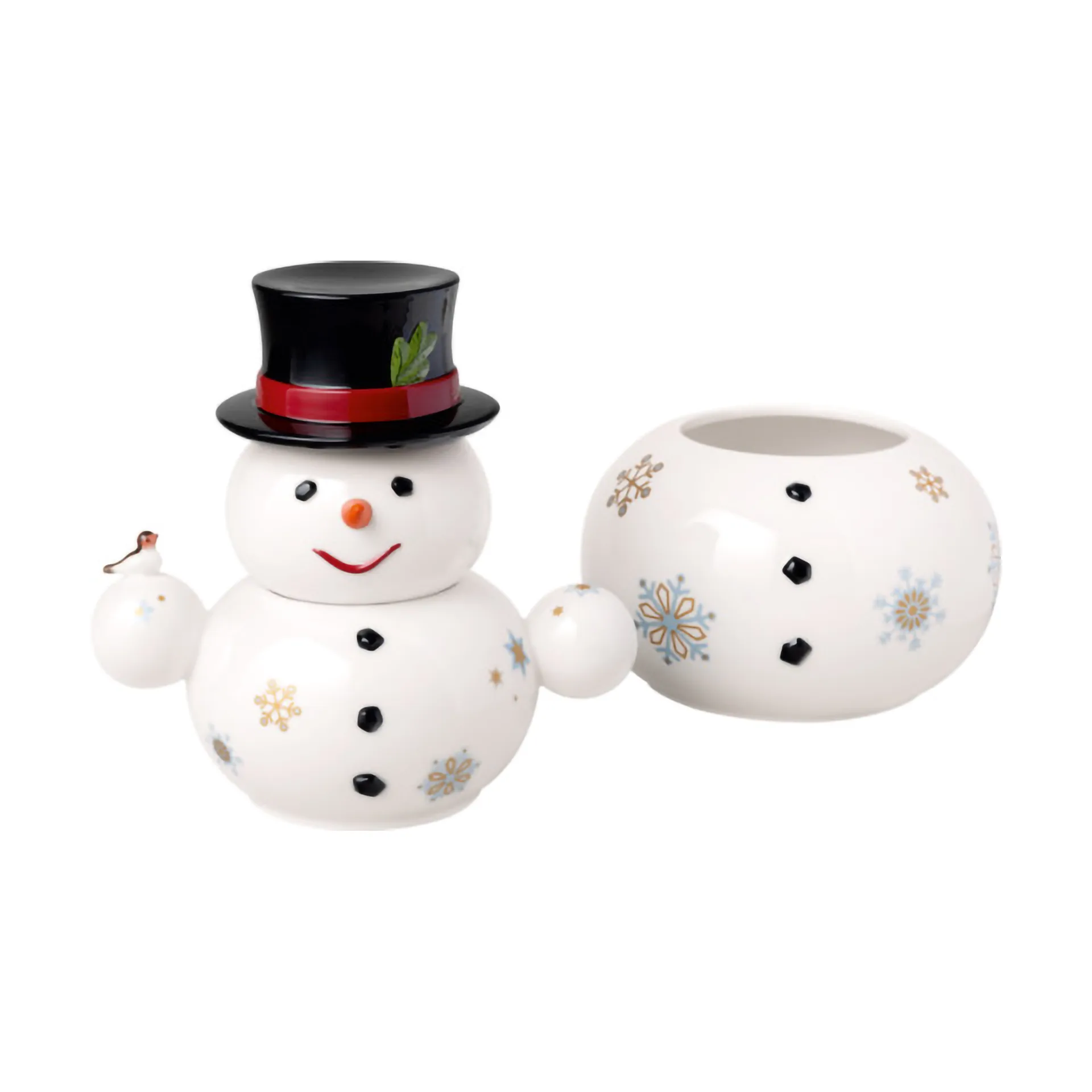 Barattolo pupazzo di neve Christmas Toy's Memory 4 pezzi, Bianco Villeroy & Boch
