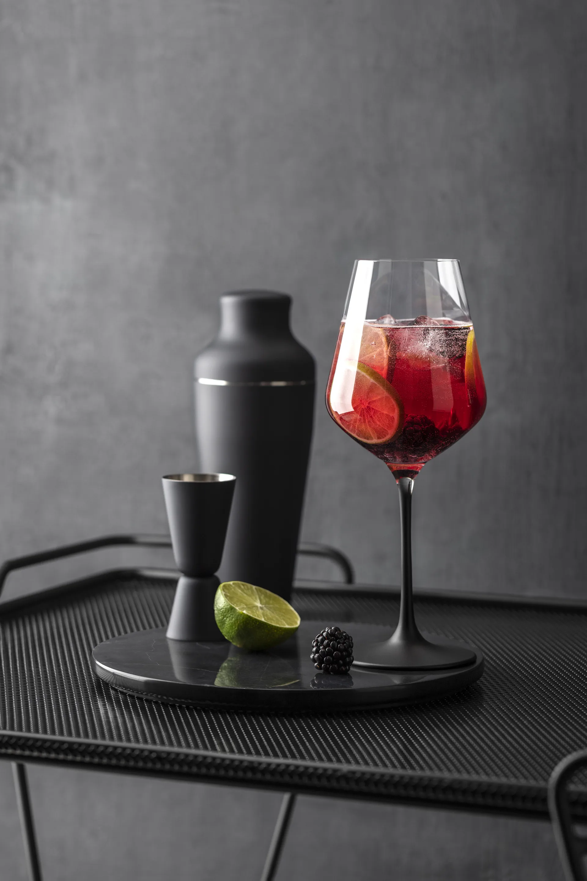 Bicchiere da vino rosso Manufacture Rock 47 cl confezione da 4, Trasparente-nero Villeroy & Boch