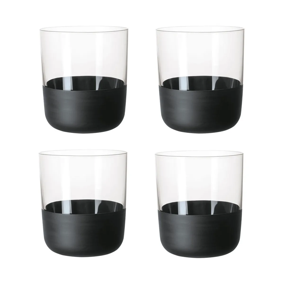 Bicchiere Manufacture Rock Old fashioned da 25 cl confezione da 4, Chiaro Villeroy & Boch