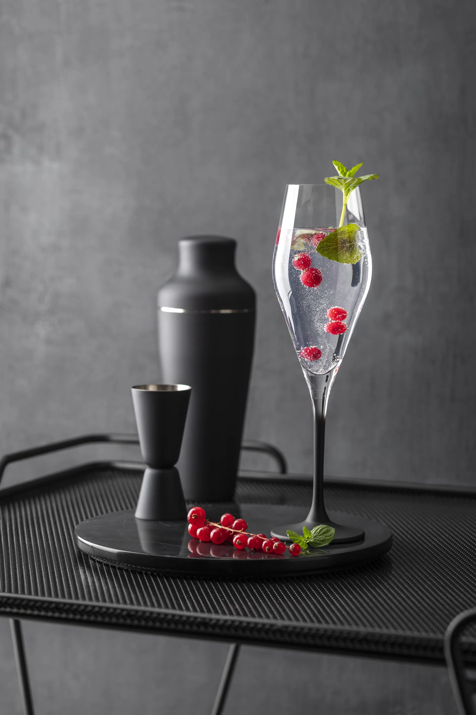 Calice da champagne Manufacture Rock 26 cl confezione da 4, Trasparente-nero Villeroy & Boch