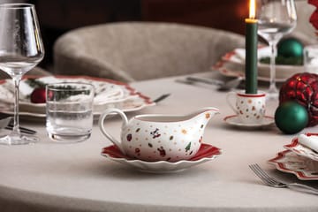 Caraffa per salsa Toy's Delight 50 cl con piattino - Bianco-rosso - Villeroy & Boch