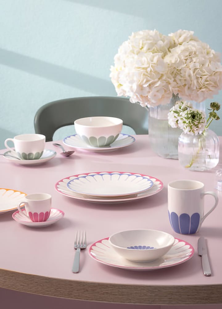 Ciotola per colazione Fleur 43 cl, Bianco-verde Villeroy & Boch