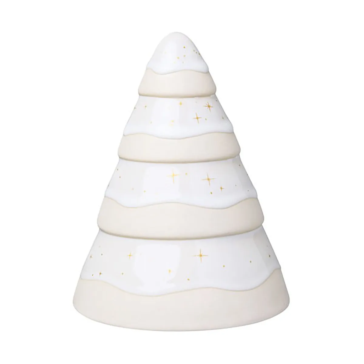 Decorazione albero di Natale Winter Glow, 14 cm, Bianco, beige Villeroy & Boch