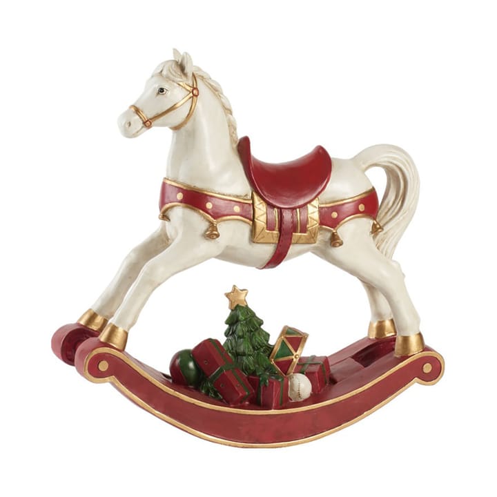 Decorazione cavallo a dondolo Winter Collage - Bianco, rosso - Villeroy & Boch
