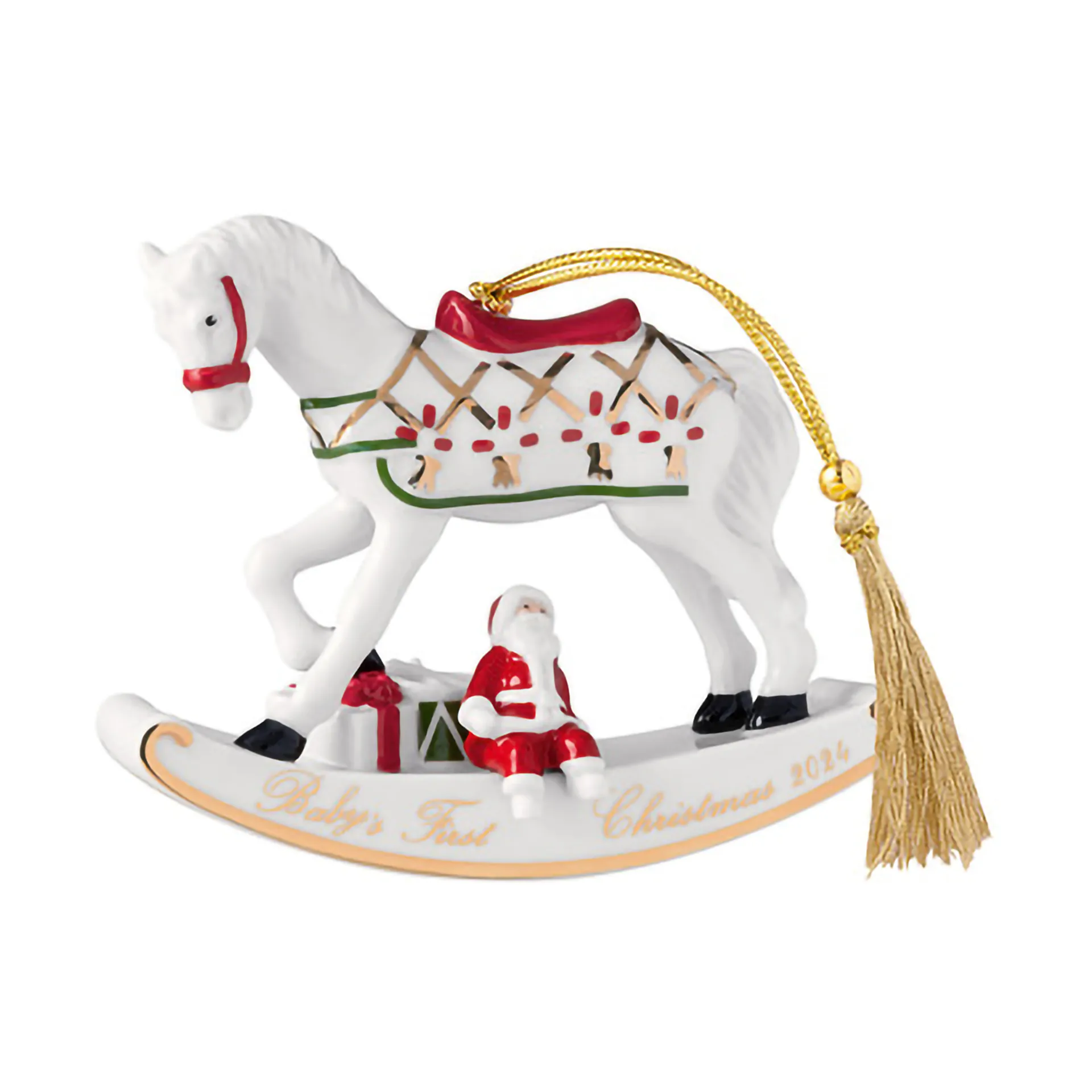 Decorazione natalizia Christmas Classics dondolo, Bianco Villeroy & Boch