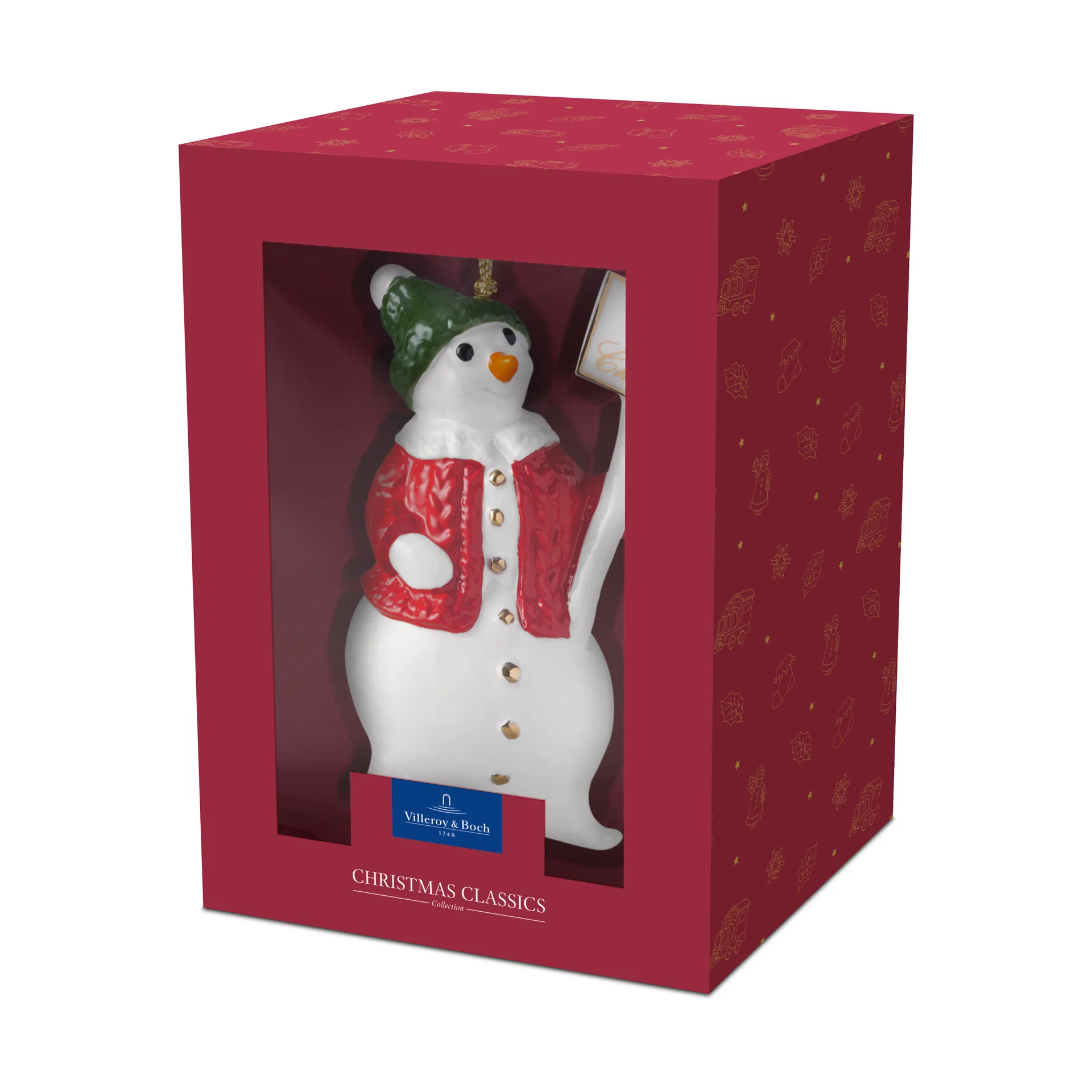 Decorazione natalizia Christmas Classics pupazzo di neve, Bianco Villeroy & Boch