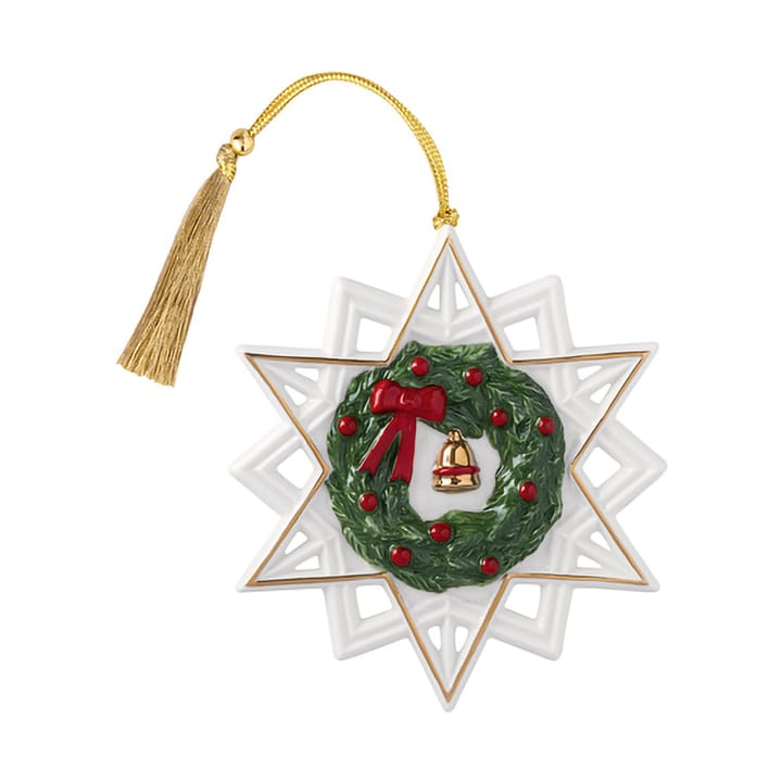 Decorazione natalizia Christmas Classics stella - Bianco-verde - Villeroy & Boch