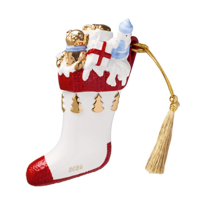 Decorazione natalizia Christmas Classics stivale - Bianco-rosso - Villeroy & Boch