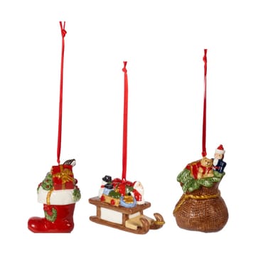 Decorazione natalizia Nostalgic regalo 3 pezzi - Rosso-marrone - Villeroy & Boch