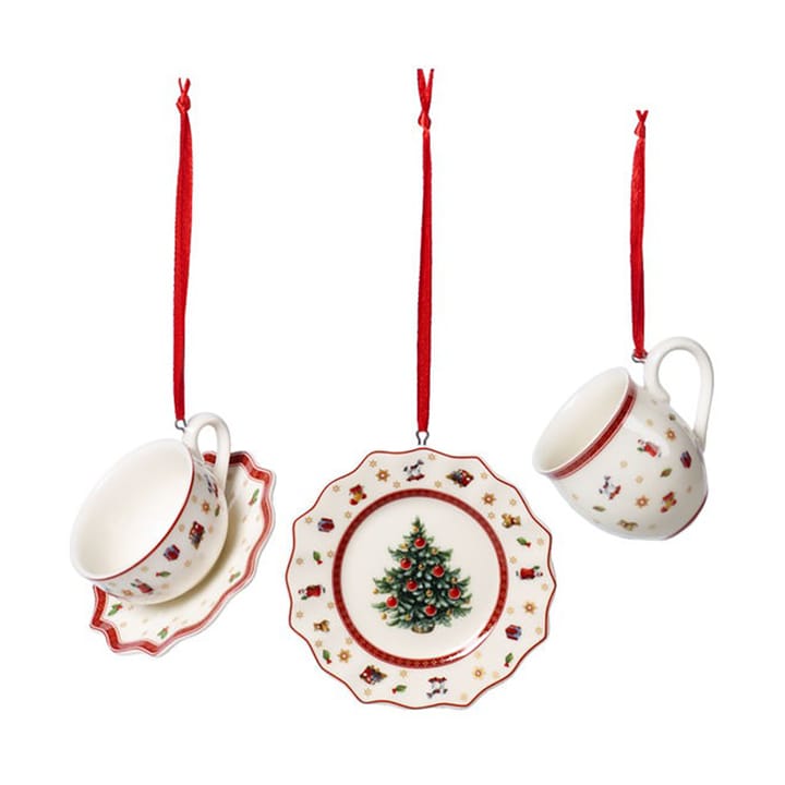 Decorazione per albero di Natale Toy's Delight a forma di stoviglie, 3 pezzi - Bianco - Villeroy & Boch