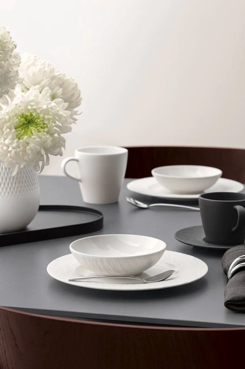 Manufacture Ice piatto, Bianco, Ø21,7 cm Villeroy & Boch