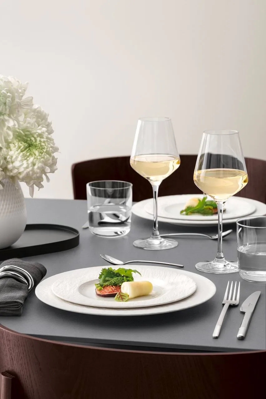 Manufacture Ice piatto, Bianco, Ø21,7 cm Villeroy & Boch