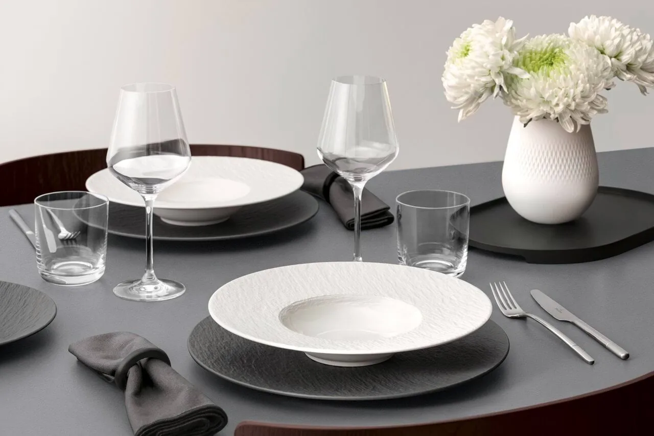 Manufacture Ice piatto fondo per pasta, Bianco, Ø28 cm Villeroy & Boch