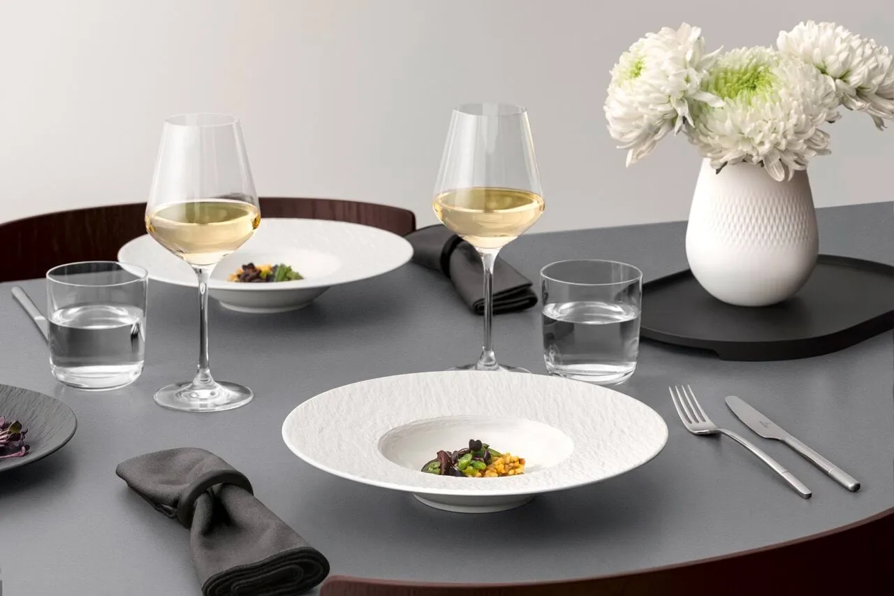 Manufacture Ice piatto fondo per pasta, Bianco, Ø28 cm Villeroy & Boch
