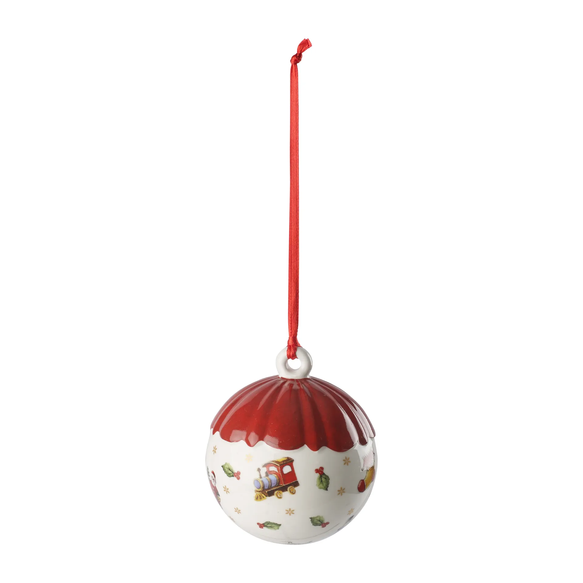 Pallina decorativa Toy's Delight Ø 6 cm, Bianco-rosso Villeroy & Boch