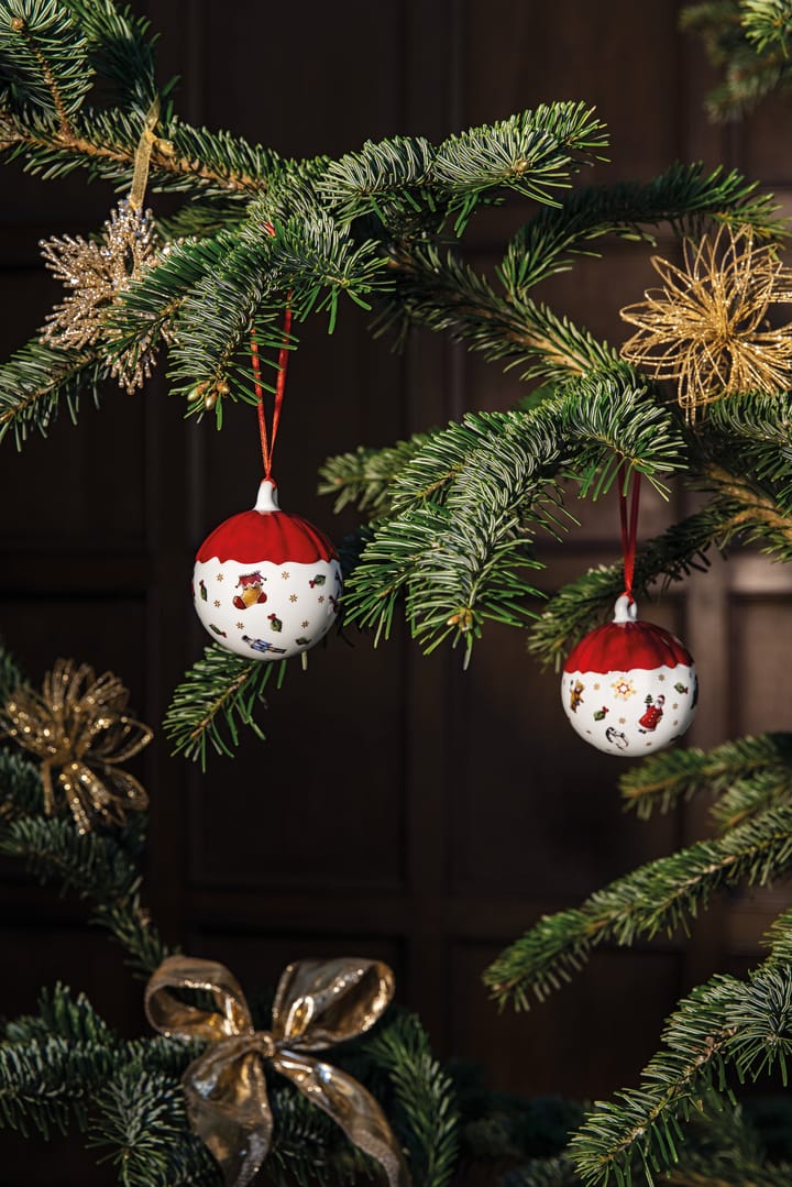 Pallina decorativa Toy's Delight Ø 6 cm, Bianco-rosso Villeroy & Boch