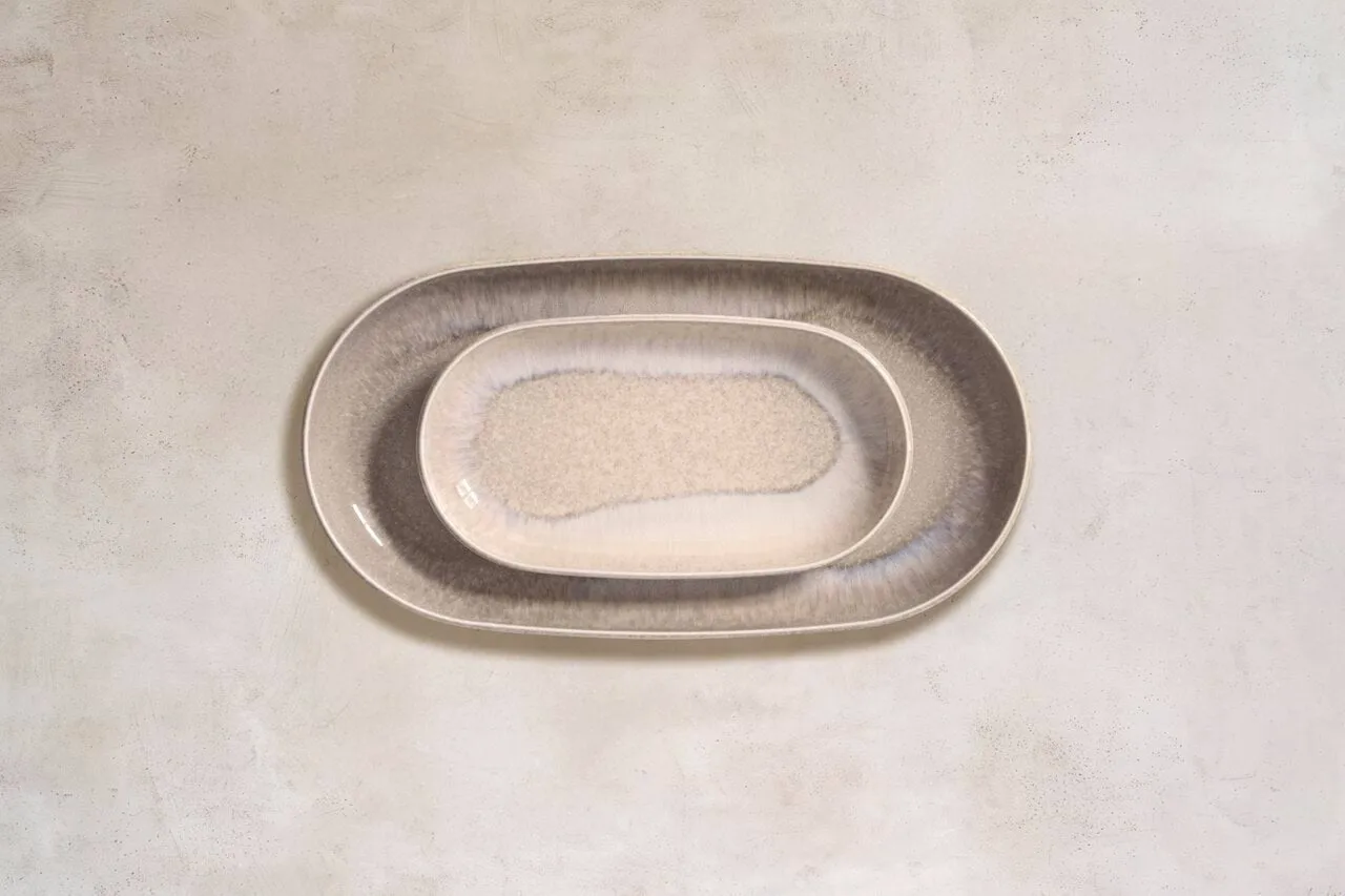 Perlemor Sand piatto da portata, Beige, 23x13 cm Villeroy & Boch