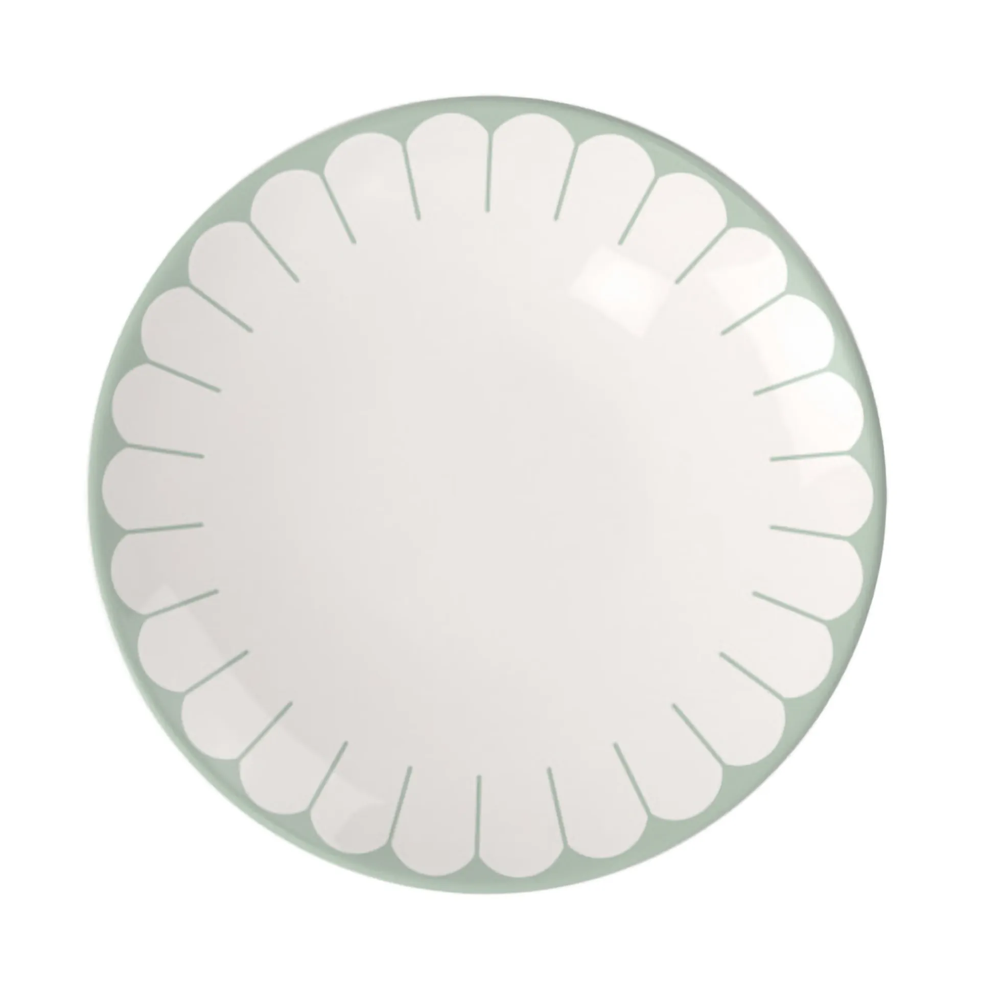 Piatto Fleur Ø21 cm, Bianco-verde Villeroy & Boch