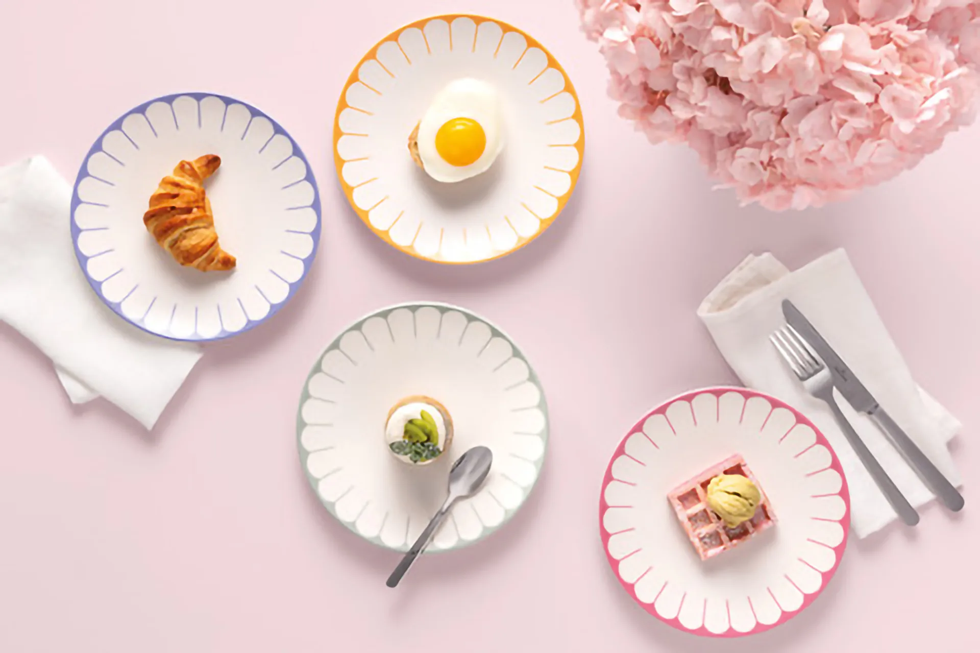 Piatto Fleur Ø21 cm, Bianco-verde Villeroy & Boch