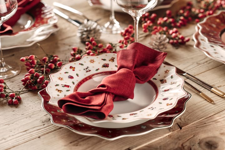 Piatto fondo Toy's Delight Ø 26 cm, Bianco-rosso Villeroy & Boch
