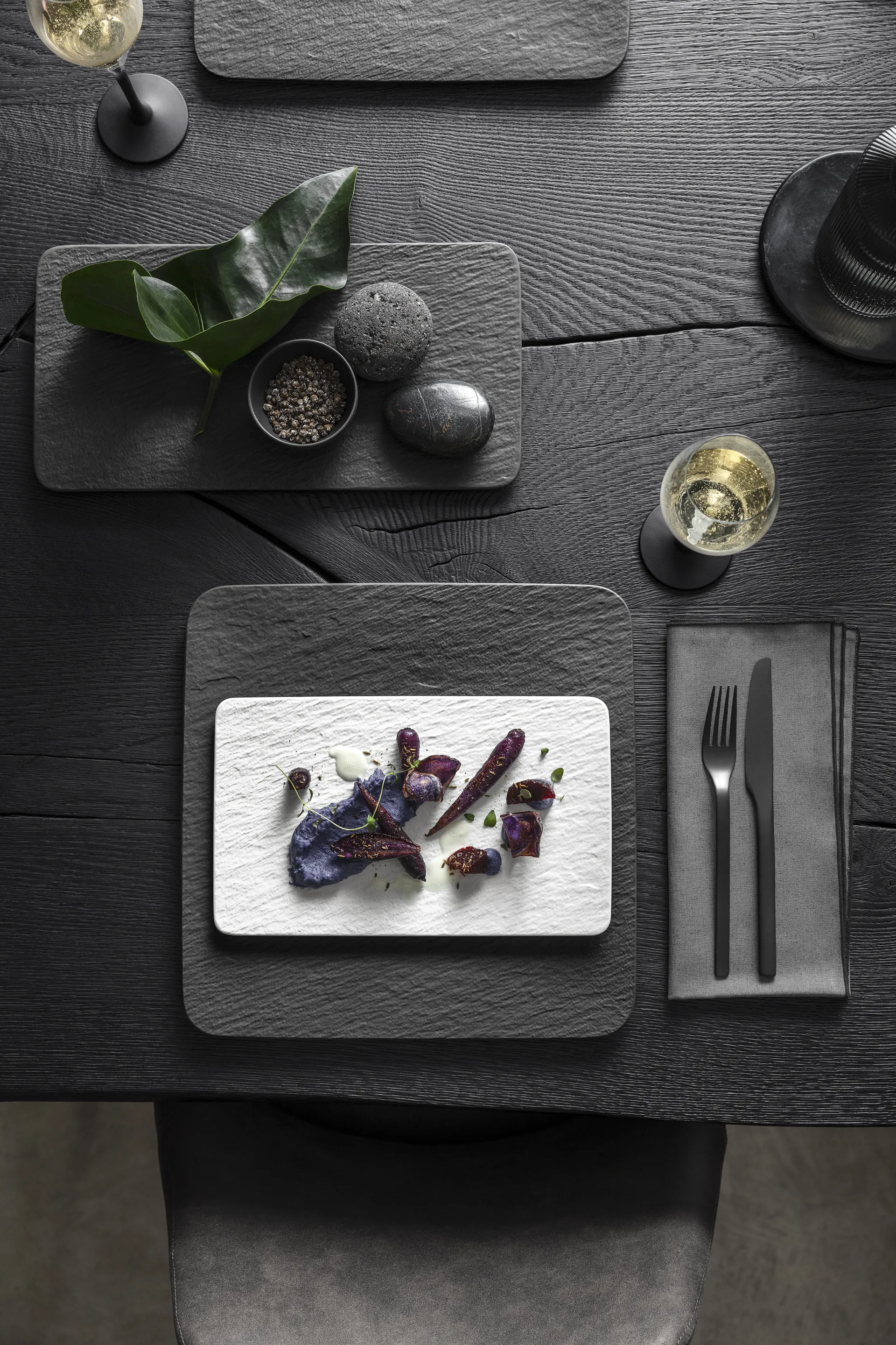 Piatto Manufacture Rock 17x28 cm, Blanc Villeroy & Boch